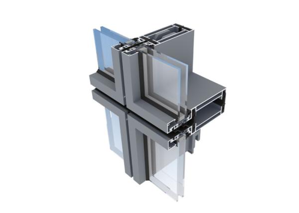 High Security Aluminium Curtain Wall ,  Flexible Convenient Steel Curtain Wall System