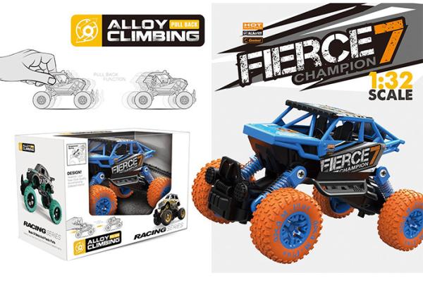 1 : 32 Alloy Climbing Vehicles Big Wheels Children's Play Toys Pull Back Go Power