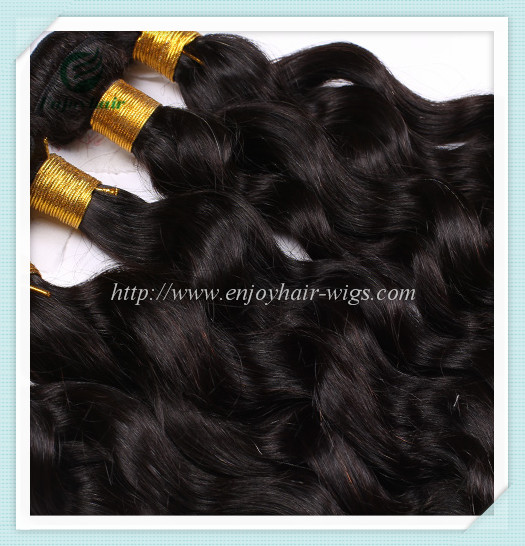 Malaysian 5A virgin hair loose wave weft natural color(can be dye) 10''-26''hair extension