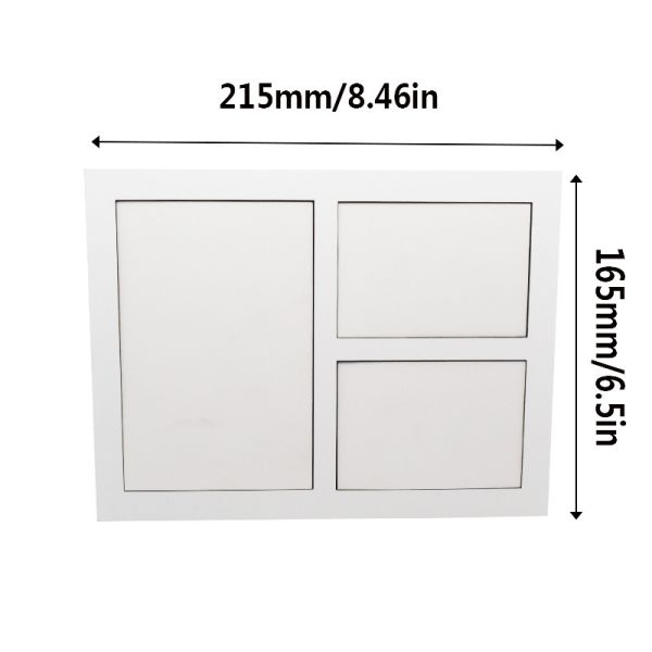 Vintage Blank Sublimation MDF Photo Frame With Printable Matte Cardboard Custom Wood Frames