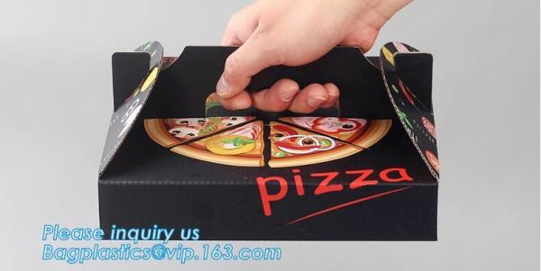 Custom Pizza Packing Paper Box Corrugated With Different Size, Recycle Paper Simple Pizza Package Lunch Box