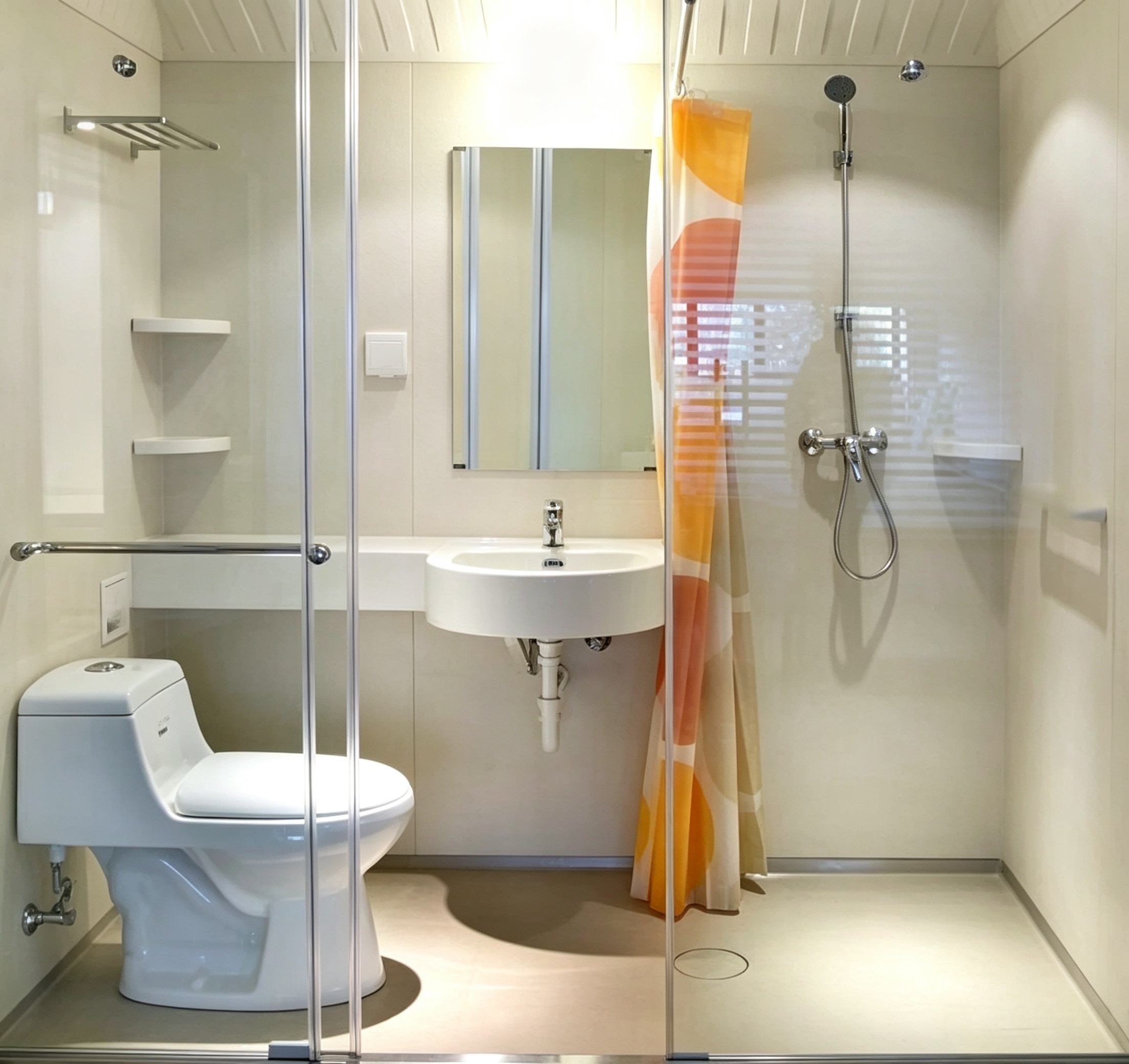 SMC Integrated Shower Enclosures: Durable Wet/Dry Separation