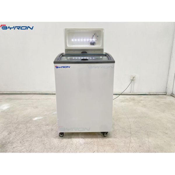105 Liter Display Deep Freezer Direct Cooling Glass Top Display Freezer