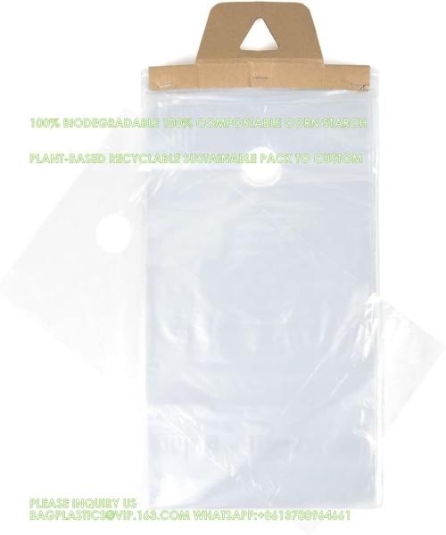 Door Hanger Bags 6 X 12 Inches - Clear Door Hanger Bags Protects Flyers, Brochures, Notices, Printed Materials