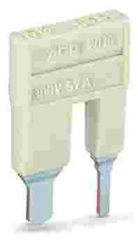 WAGO TOPJOB Rail Mounted Terminal Blocks Continuous Jumper 2/3/4/5/10 Pins Insulation Light Gray