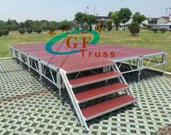 Fireproof Outdoor Event 4ft Aluminum Stage Platform frame