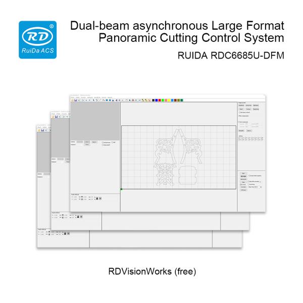 Ruida RDC6685U-DFM Dual Beam CO2 Laser Controller with Visual Cutting