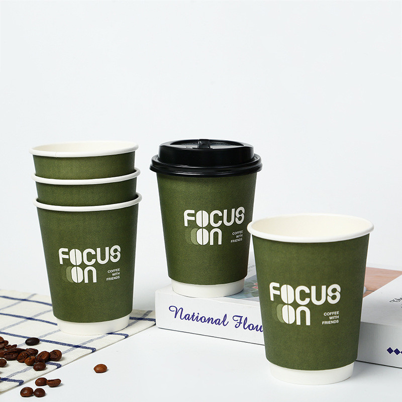 Custom Biodegradable Disposable PLA Hot Coffee Paper Cups Eco-friendly and Affordable