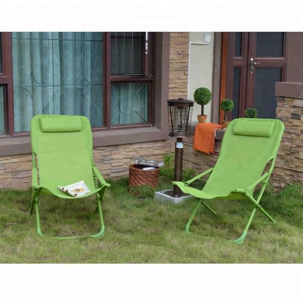 Серый складывая фаэтон гостиной пляжа алюминиевой рамки кресла для отдыха пляжа складной для палубы лужайки