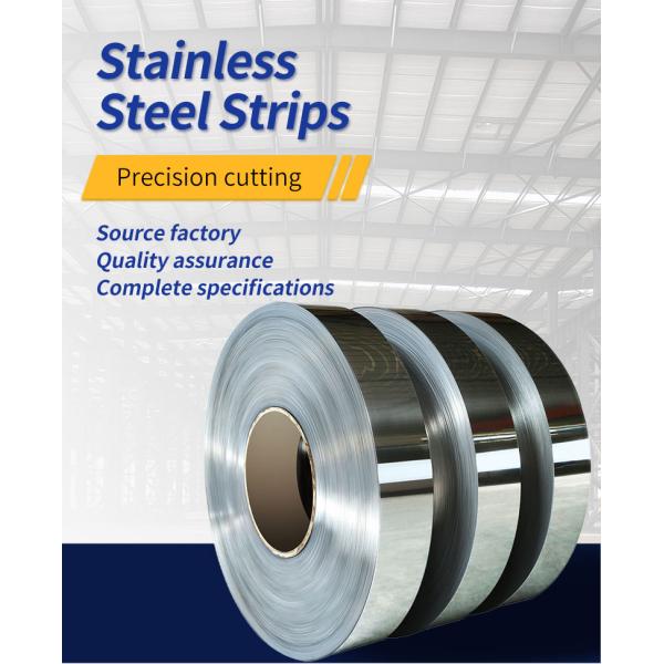 Mirror Surface AISI 304 Stainless Steel Strip Coils 24ga Slit Mill Edge