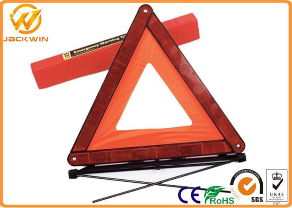 Car Emergency Reflective Warning Triangle with 17”x17”x17”  Size 530 gram Weight