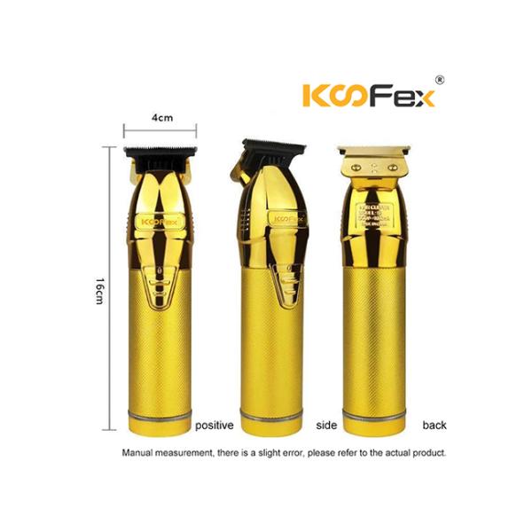 Gold Zero Gapped Cordless Hair Trimmer 10W Rechargeable Skinsafe