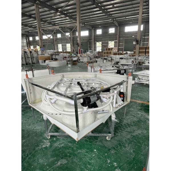 1700x800x580mm Rectangular Acrylic Whirlpool Massage Bathtub Affordable Shipping Cost