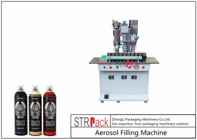 Máquina de enchimento semi automática da pintura à pistola do aerossol para o refrogerador de ar/líquido refrigerante