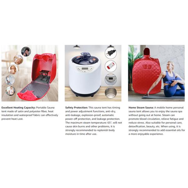 Modern Portable Personal Sauna With Steamer For Convenient Steam Home Foldable Sauna Chair Machine Tent Sauna Easy Installation