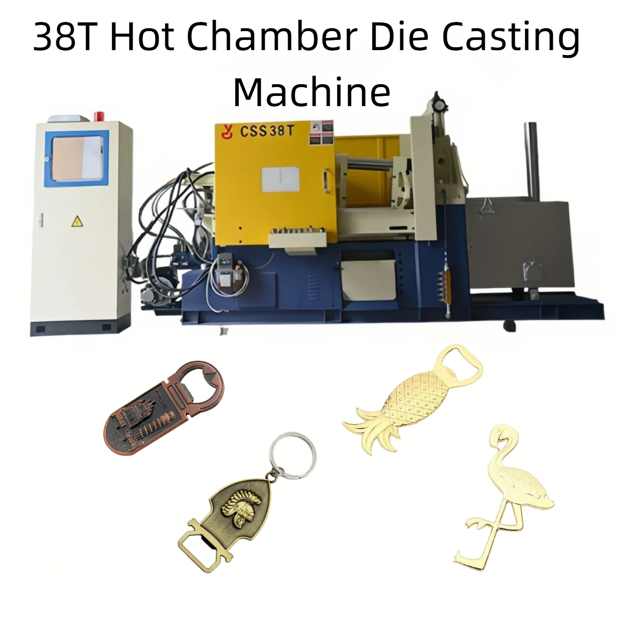 Hot Chamber Die Casting Machine for Heavy-Duty Zinc Alloy Beer Bottle Opener Machine