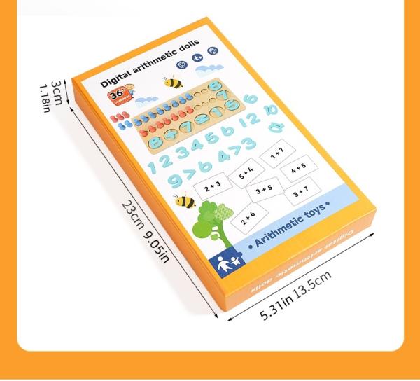 Children's Early Education Wooden Digital Arithmetic Doll Parent-child Interactive Educational Toys