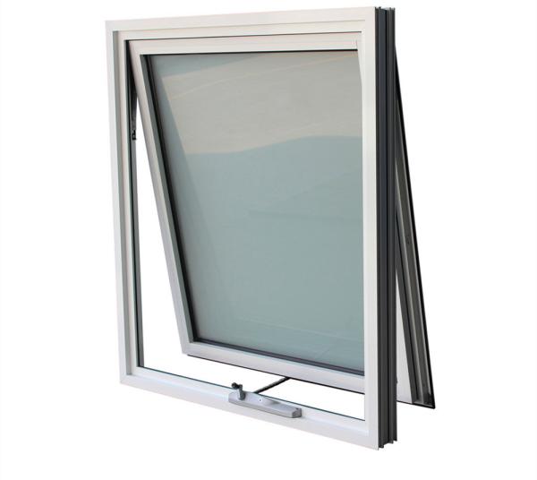 Tempered Glass Awning Windows With Modern Design And Stainless Steel Screen Netting