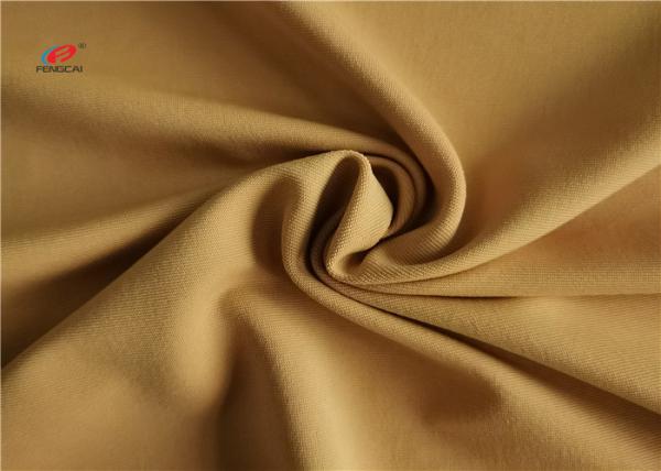 Tela feita malha de trama do jérsei do Spandex do poliéster 210GSM única para caneleiras do Sportswear da ioga