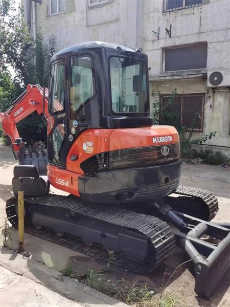 5000KG Peso de operação Kubota KX U55-4 Mini Excavadora com cilindro hidráulico original