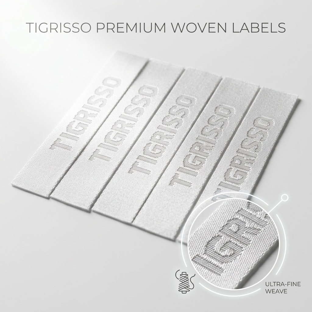 Cloth Label Customized Designs and PDF Artwork File for Woven Clothing Labels