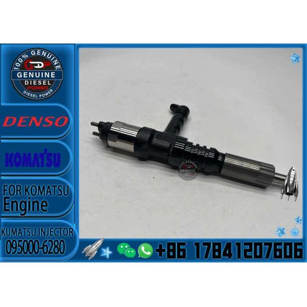 095000-6280 Diesel Common Rail Fuel Injector 6219-11-3100 for Komatsu SAA6D170 PC400-8 WA900-3 730E Engine