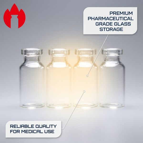 3ml Medicine Tubular Borosilicate Clear Glass Bottle Vial