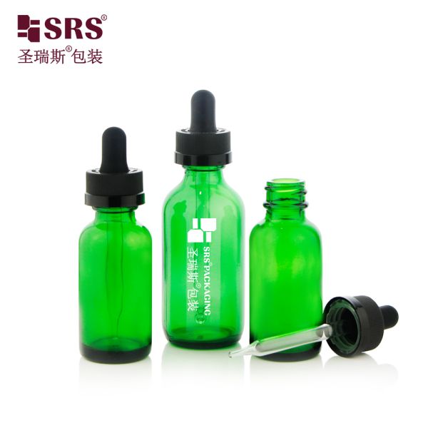 30ml 60ml Hot Selling Glass Dropper Bottle with Child Resistant Cap for Skincare Serum Oil