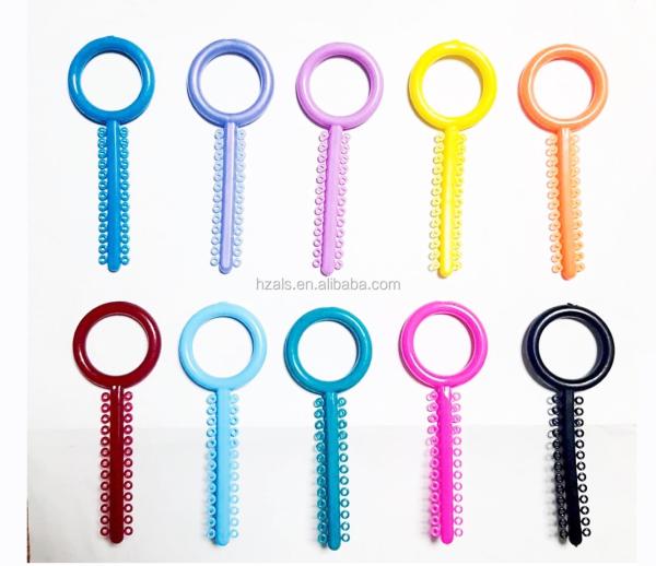 1000pcs/pack Dental Teeth Orthodontic Elastics Ligature Ties Mixed Color