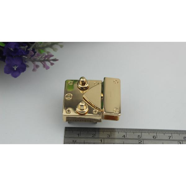 2019 New Products Zinc Alloy Light Gold Metal Thumb Catch Bag Push Locks