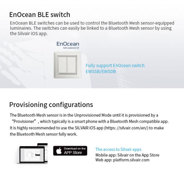 HNB156MW Bluetooth Microwave Motion Sensor Daylight Harvest SILVAIR