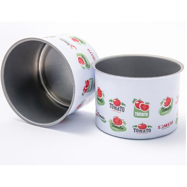 Envases de metal con tapa abierta completa Envases redondos de estaño personalizados EOE