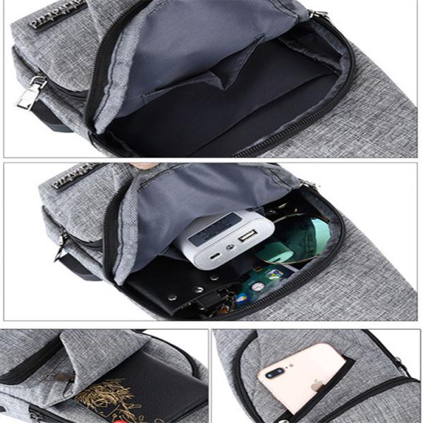 Leisure Sling Body Bag Canvas Waterproof Sling Backpacks  Large Capacity