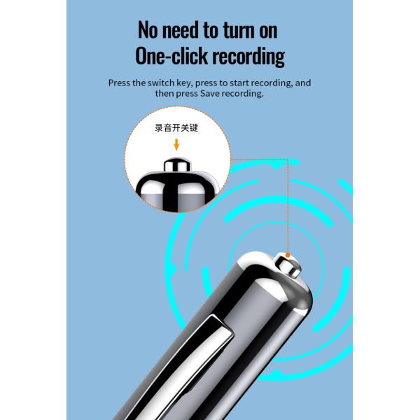 Lightweight Voice Activated Recorder With Playback Audio Recording Device For Meetings MP3