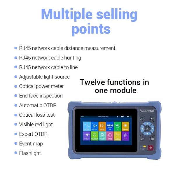 Проверка оптического кабеля FTTH Mini OTDR OPM