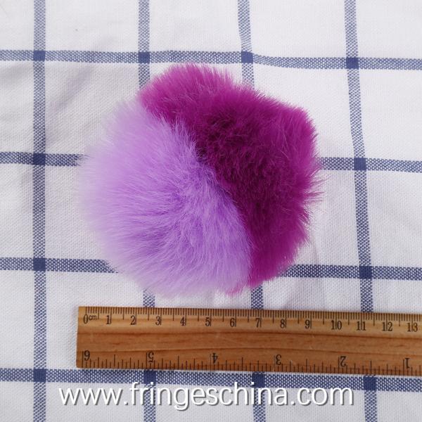 Wholesale Colorful Fake Rabbit Fur DIY Multicolored Pom Pom Ball For Handbag Costume Christmas Decoration