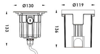 Свет СИД УДАРА мостов IP67 15W 120V подземный