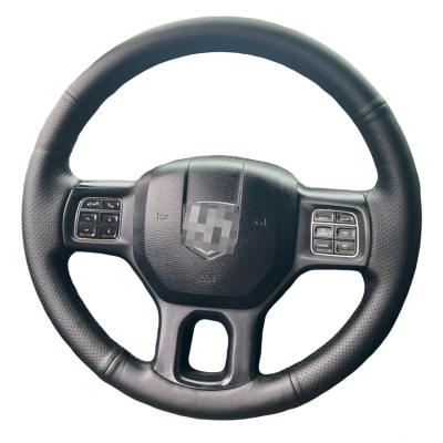 Hand Stitching PU Leather Steering Wheel Cover for Dodge RAM 1500 3500 2013 2014 2015 2016 2017 2018