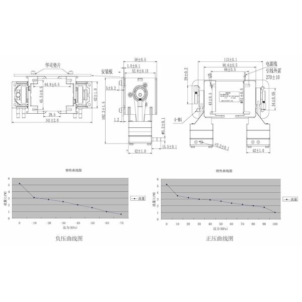 Electric Micro Air Vacuum Pump DC / AC 12V - 220V For Massager