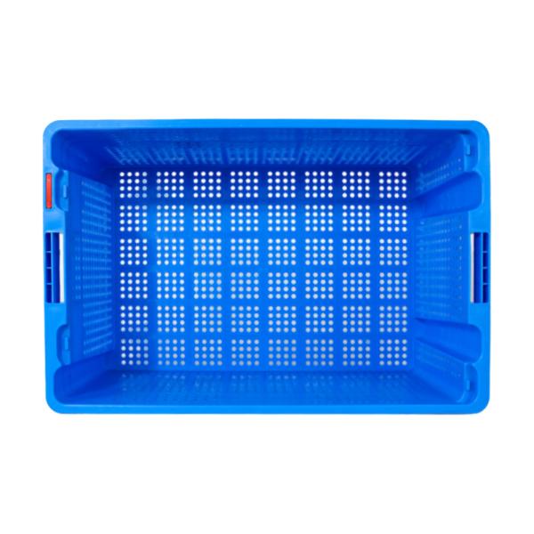 Cesto de mudança de plástico de malha de cores personalizado para fácil armazenamento e transporte de produtos