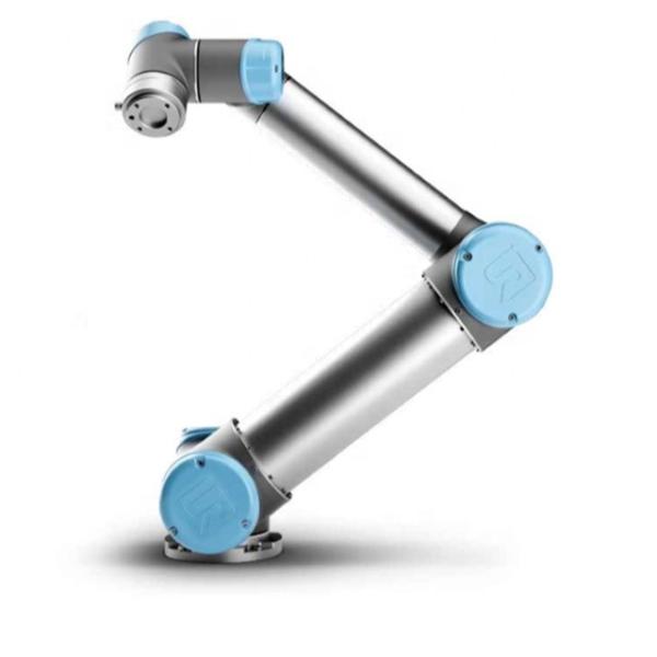 UR 3e  collaborative table-top robot  used to picking, assembling, and placing parts generally industrial robots arm