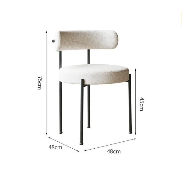 Adjustable Modern Upholstered Dining Chairs White Upholstered Side Chair