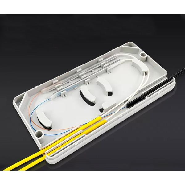 2in 2out 4 Ports Fiber Optic Termination Box For Drop Cable Splicing And Protection Box