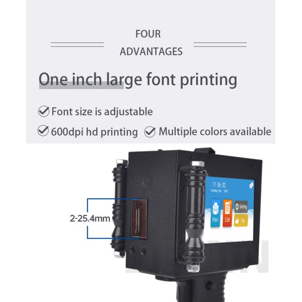 New T3 Production Date Carton Packaging Bag Small Dtf Printer Smart Handheld Inkjet Printer for Metal Steel Paper Garment Coding