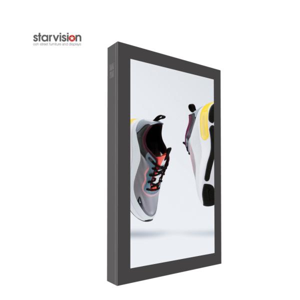 75inch Outdoor Wall Mounted Digital Display 2500nits Sunlight Readable