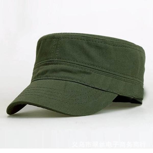 Full Colored Unisex Mens Army Style Hats With Cotton Poly Sweatband 9cm Visor Length