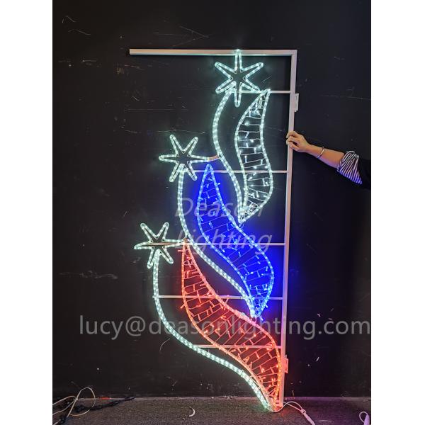 outdoor lamp post decorations christmas motif lights