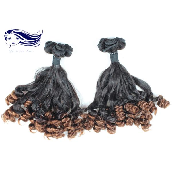 Реальный цвет Ombre курчавых волос тетеньки Fumi для коротких волос 1B/27