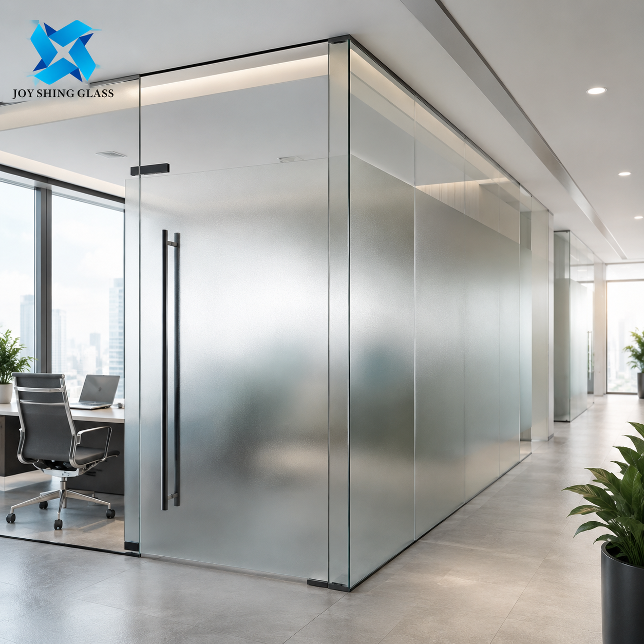 Custom Tempered Glass for Partitions for Offices, Hotels and Commercial Interiors