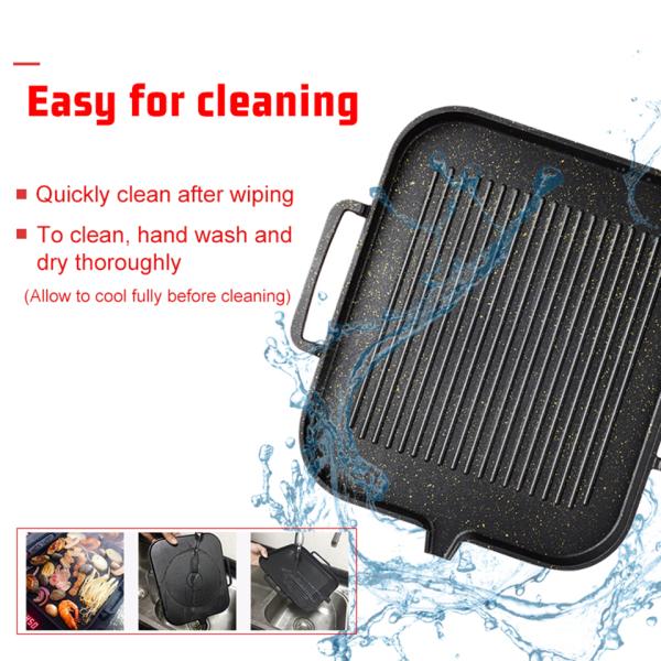 Разделенный прямоугольником лоток гриля Stovetop газа индукции для БАРБЕКЮ без крышки бака